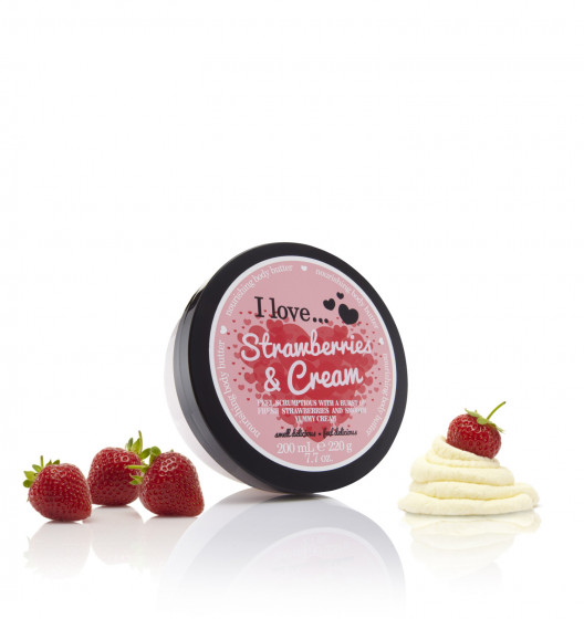 I Love Strawberries & Cream Body Butter - Олія для тіла "Полуниця з вершками " - 2