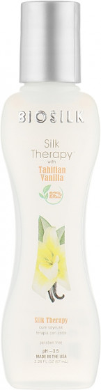 BioSilk Silk Therapy Tahitian Vanilla - Рідкий шовк для волосся "Ваніль"