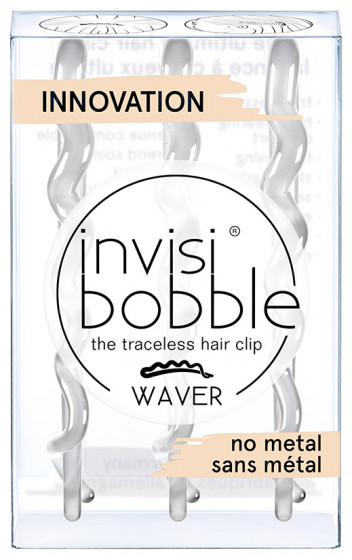 Invisibobble Waver Crystal Clear - Заколки для волосся