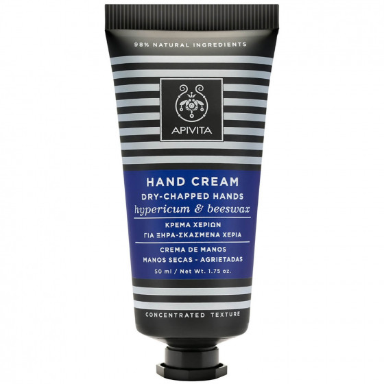 Apivita Handcare Cream For Dry-Chapped Hands With Hypericum And Beeswax - Крем-концентрат для сухої потрісканої шкіри рук