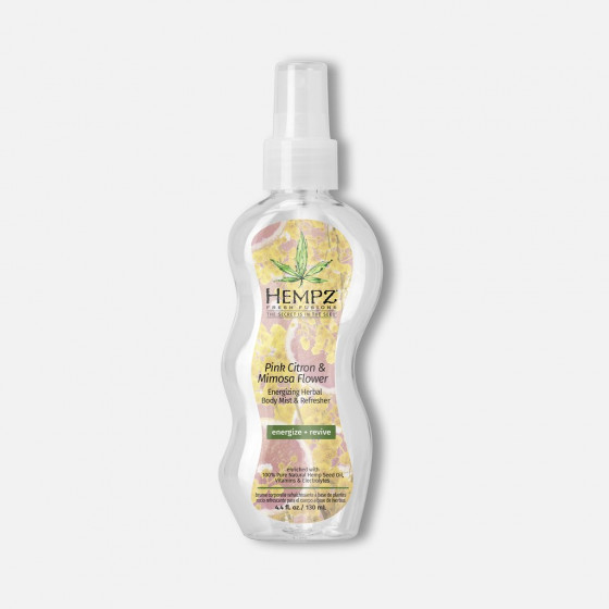 Hempz Fresh Fusions Pink Citron & Mimosa Flower Energizing Herbal Body Mist & Refresher - Освіжаючий спрей для тіла "Рожевий лимон і Мімоза" - 1