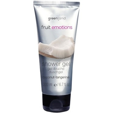 Greenland Fruit Emotions Shower Gel Coconut & Tangerine - Гель для душа Кокос-Мандарин,