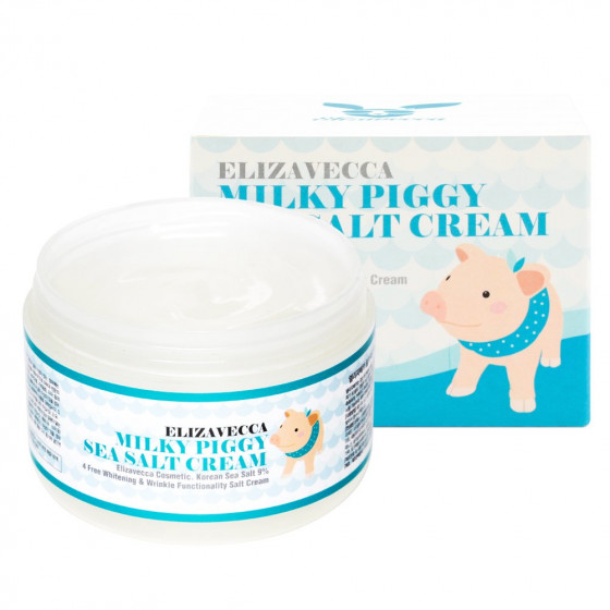 Elizavecca Milky Piggy Sea Salt Cream - Сольовий колагеновий крем для обличчя - 3