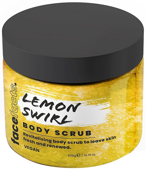 Face Facts Lemon Swirl Body Scrub - Скраб для тіла "Лімонний вир"