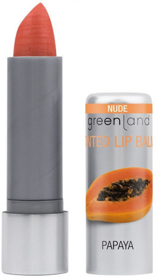 Greenland Glossy Balm & Butter Lip Balm Papaya - Бальзам для губ "Персиковий Папайя" - 1