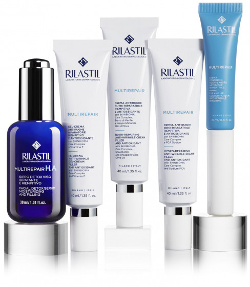 Rilastil Multirepair Facial Detox Serum - Антиоксидантна відновлююча сироватка для обличчя з ефектом ліфтингу - 4