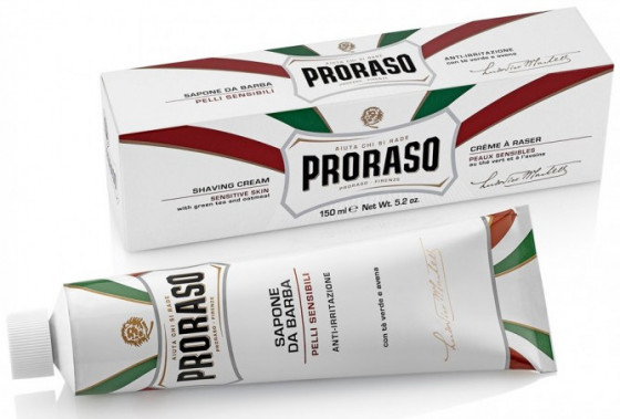 Proraso White Line Anti-Irritation Shaving Cream - Крем для гоління для чутливої ​​шкіри - 3