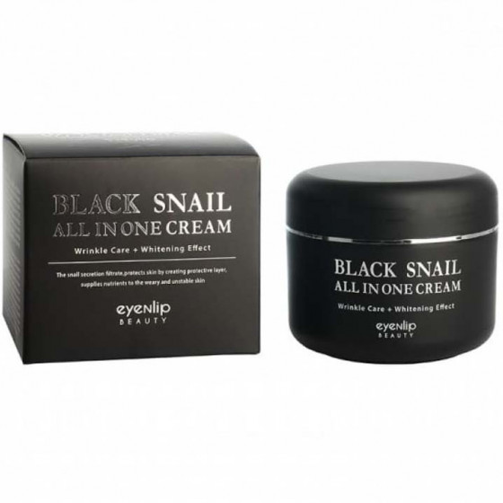 Eyenlip Black Snail All In One Cream - Крем для обличчя з муцином чорного равлика - 2