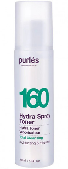 Purles Total Cleansing Hydra Spray Toner 160 - Зволожуючий спрей-тонік для обличчя