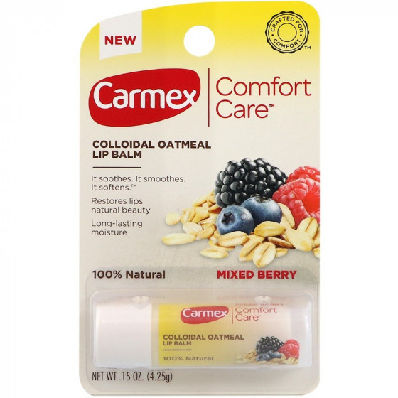 Carmex Comfort Care Colloidal Oatmeal Lip Balm Mixed Berry Stick - Бальзам для губ в стике