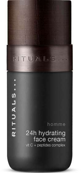 Rituals Homme 24h Hydrating Vit C + Peptides Complex Face Cream - Зволожуючий чоловічий крем для обличчя