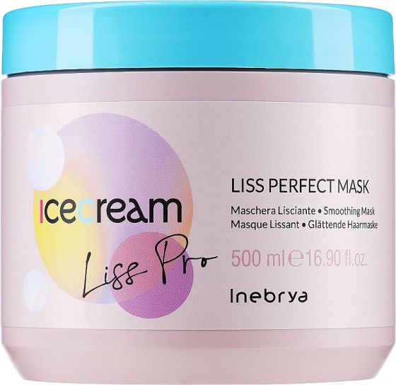 Inebrya Ice Cream Liss-Pro Liss Perfect Mask - Маска для жорсткого та неслухняного волосся