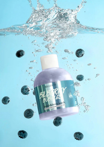 Hollyskin Hands & Body Wash "Bilberry Bubbles" - Зволожуючий гель для миття рук та тіла - 1