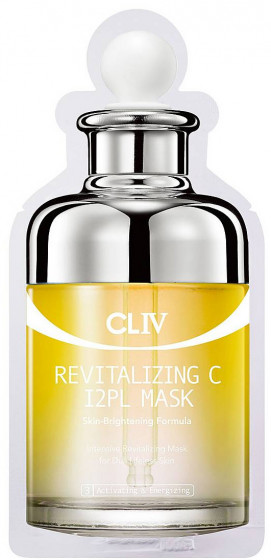 CLIV Revitalizing C 12PL Mask - Вітамінізуюча маска з вітаміном С для сяйва шкіри обличчя
