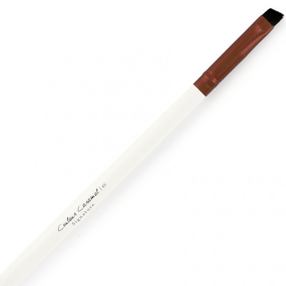 Couleur Caramel Signature Brush №45 - Скошений жорсткий пензель для тіней і брів №45