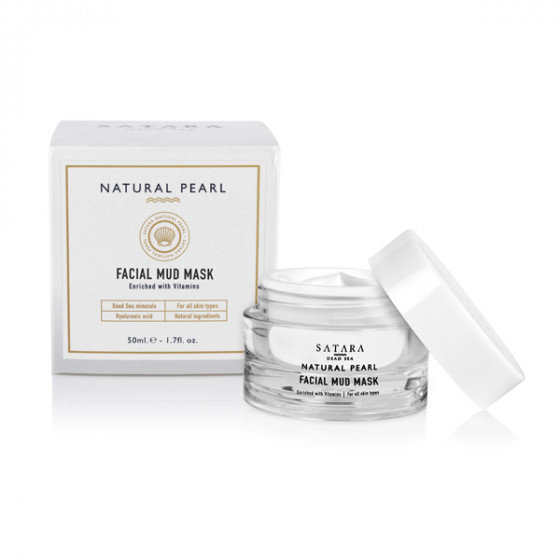 Satara Natural Pearl Facial Pure Mud Mask - Грязьова маска для обличчя з вітамінами - 2