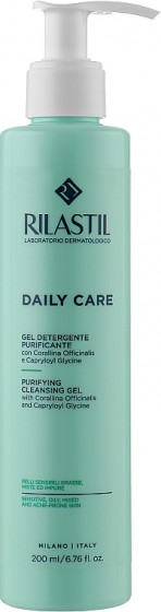Rilastil Daily Care Purifying Cleansing Gel - Очищуючий гель для схильної до жирності шкіри обличчя