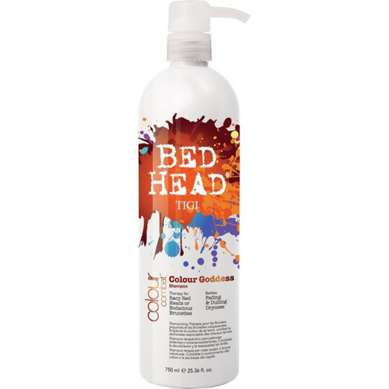 Tigi Bed Head Colour Combat Colour Goddess Shampoo - Шампунь для захисту кольору для темного і червоного волосся