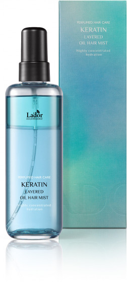 La'dor Keratin Layered Oil Mist - Двофазний кератиновий міст для волосся з комплексом масел - 2