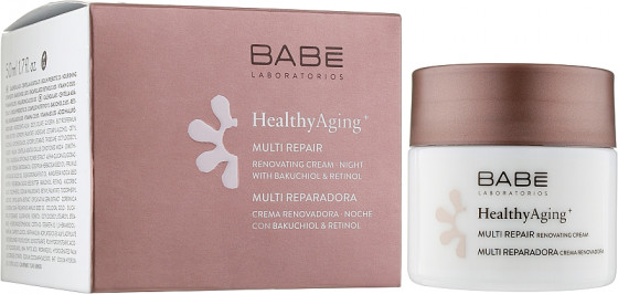 Babe Laboratorios Healthy Aging Multi Repair Renovating Cream - Нічний мультивідновлюючий крем - 1