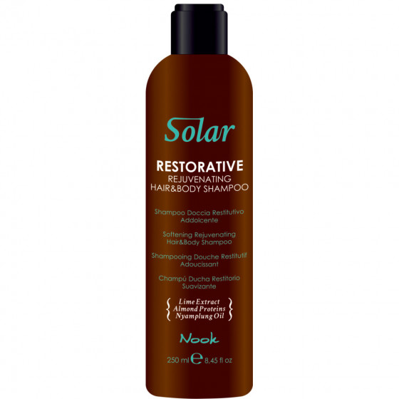 Nook Solar Restorative Hair and Body Shampoo - Шампунь омолоджуючий для волосся і тіла