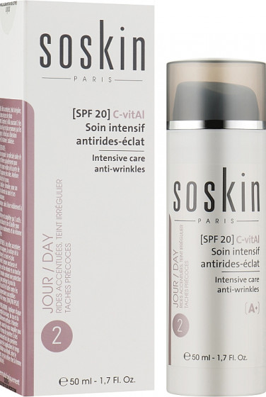 Soskin C-Vital Intensive Care Anti-Wrinkles SPF20 - Інтенсивний крем від зморшок з вітаміном С та ретинолом - 1