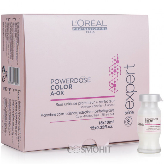 L'Oreal Professionnel Powerdose Color A-OX - Концентрована сироватка для захисту кольору фарбованого волосся