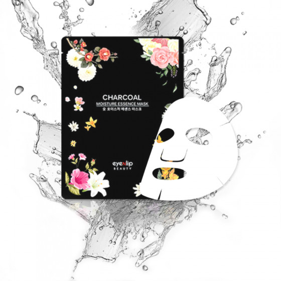 Eyenlip Charcoal Moisture Essence Mask - Тканинна маска для обличчя з деревним вугіллям - 1