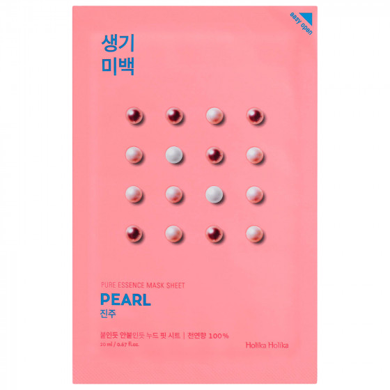 Holika Holika Pure Essence Mask Sheet Pearl - Тканинна маска з перлами