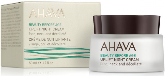 Ahava Beauty Before Age Uplifting night cream for face, neck & decollete - Ліфтинговий нічний крем - 1