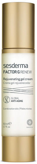 Sesderma Factor G Facial Cream Gel Rejuvenating - Омолоджуючий крем-гель для обличчя