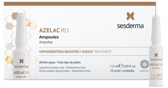 Sesderma Azelac Ru Depigmenting Ampoules - Освітлююча сироватка в ампулах