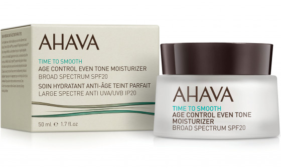 Ahava Time to Smooth Age Control Even Tone Moisturizer Broad Spectrum SPF 20 - Крем омолоджуючий зволожуючий, вирівнюючий тон шкіри SPF 20 - 1