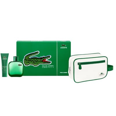 Lacoste Eau De L.12.12 Vert - Подарунковий набір (EDT100+S/G50+сумка)