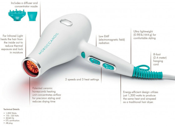 MoroccanOil Smart Styling Infrared Hair Dryer - Смарт-фен для домашнього використання - 12