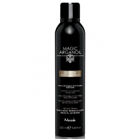 Nook Magic Arganoil Glamour Eco - Еко-лак з антистатичним ефектом сильної фіксації