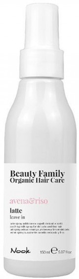 Nook Beauty Family Organic Avena Riso Latte - Молочко-спрей для тонкого волосся, схильного до сплутування