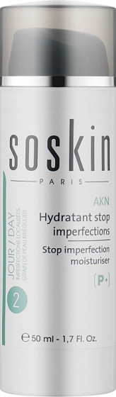 Soskin Akn Stop Imperfection Moisturiser - Зволожуючий крем для проблемної шкіри обличчя