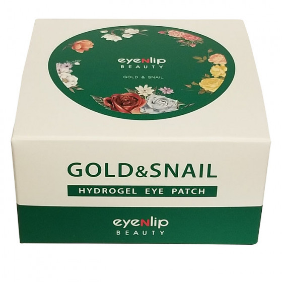 Eyenlip Gold and Snail Hydrogel Eye Patch - Гідрогелеві патчі з золотом і равликовим муцином для шкіри навколо очей - 3