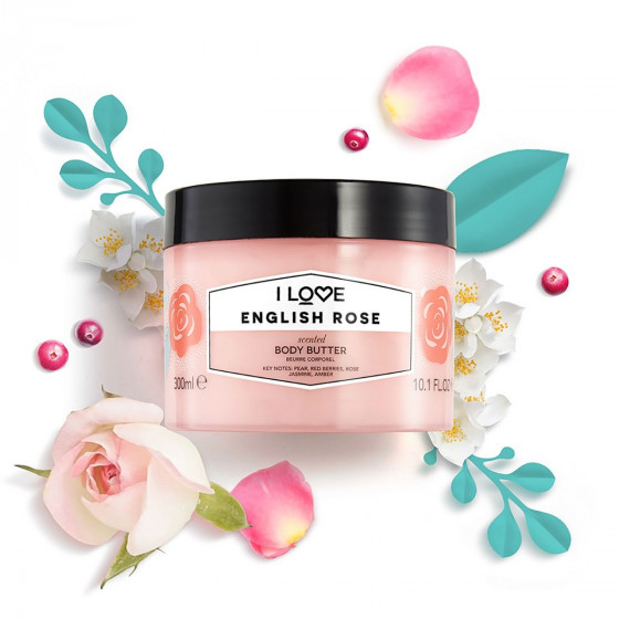 I Love English Rose Body Butter - Олія для тіла "Англійська троянда" - 2