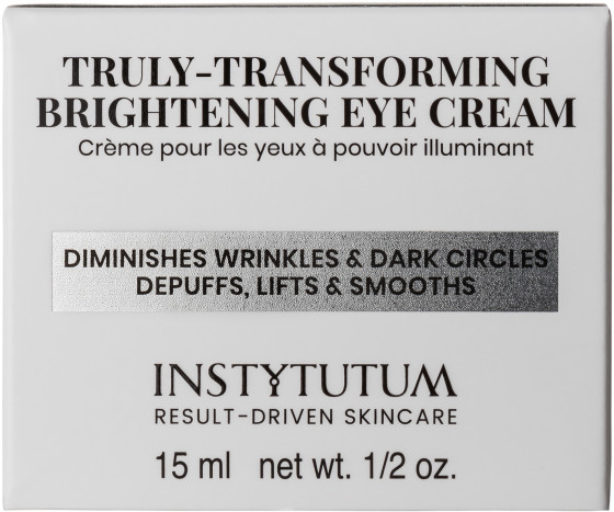 Instytutum Truly-Transforming Brightening Eye Cream - Ліфтинг-крем для повік з освітлюючим ефектом - 2