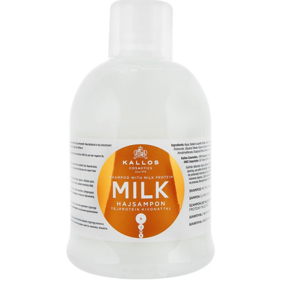 Kallos Milk Shampoo With Milk Protein - Поживний шампунь з молочним протеїном для сухого і пошкодженого волосся