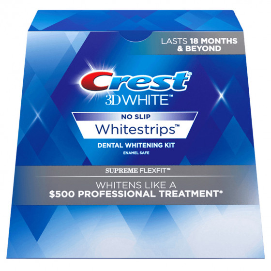 Crest 3D White Whitestrips Supreme FlexFit Teeth Whitening Kit - Відбілюючі смужки для зубів