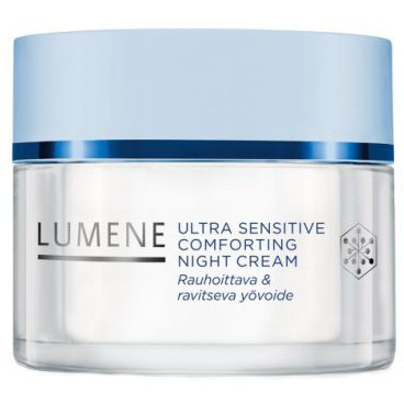 Lumene Ultra Sensitive Comforting Night Cream - Крем нічний живильний і заспокійливий з чорницею