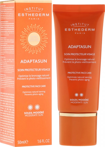 Institut Esthederm Adaptasun Face Cream Moderate Sun - Захистний крем для обличчя від помірного сонячного випромінювання - 1