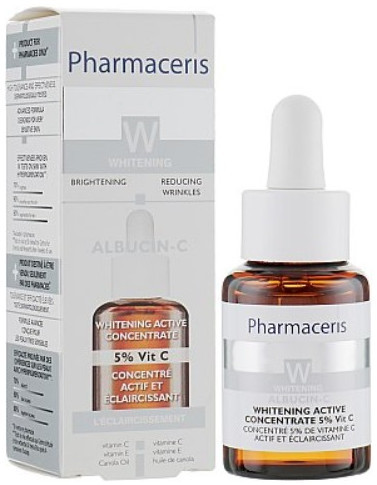 Pharmaceris W Active Concentrate 5% Vitamin C Albucin-C - Відбілюючий активний концентрат 5% Вітаміну С - 2