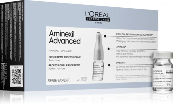 L'Oreal Professionnel Aminexil Advanced - Ампули проти випадання волосся 10*6 мл