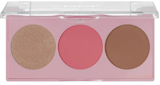 Paese Trio Contour Pallet - Контурна палітра 3 в 1 Рум'яна + Хайлайтер + Бронзер - 1