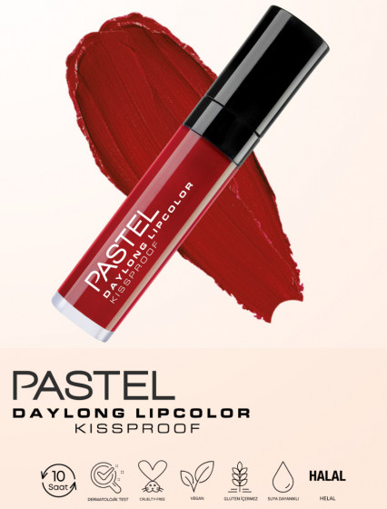 Pastel Daylong Pastel Lipcolor Kissproof - Рідка матова помада для губ - 1