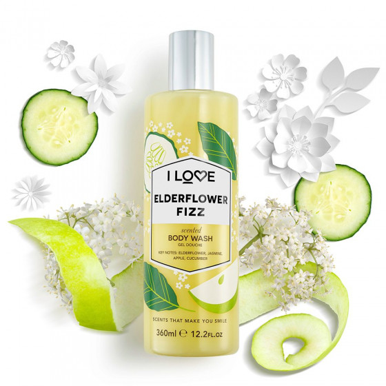 I Love Elderflower Fizz Body Wash - Гель для душу "Коктейль з бузини" - 1